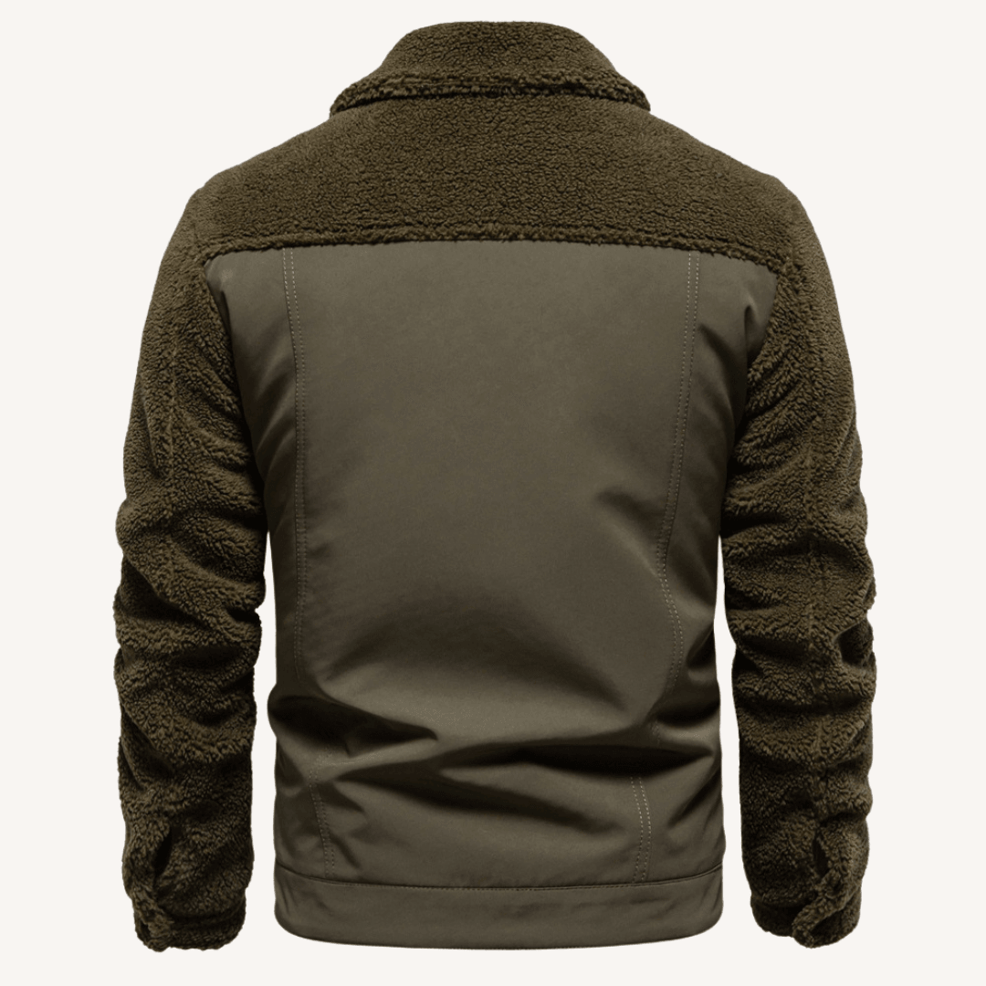 Herren - Stylische Patchwork Jacke - Gemütliches Material & Einzigartiges Design - Ideal für Freizeit