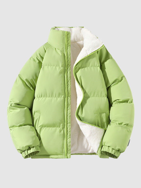 Herren - Dicke Puffer Jacke - Fleece gefüttert - Optimale Wärme - Ideal für kaltes Wetter