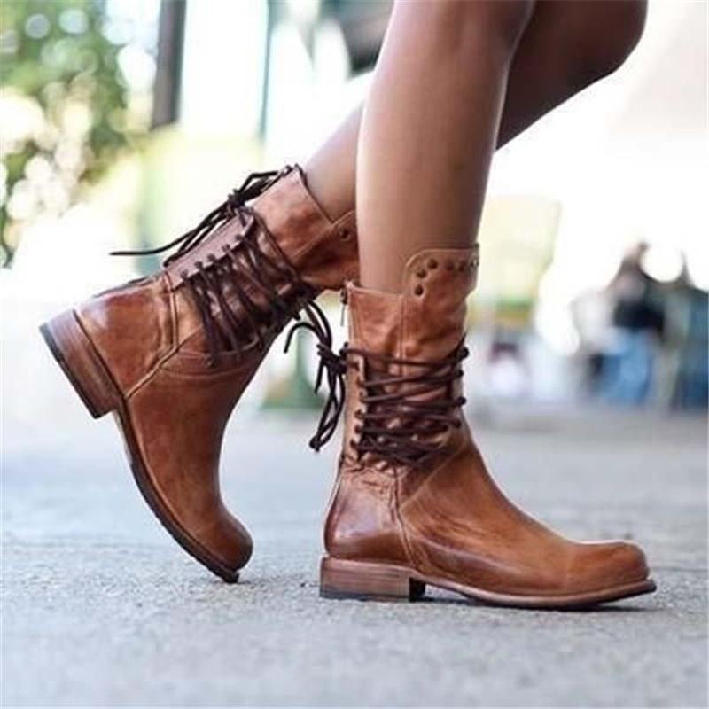 Damen - Stiefel - Stylisches Kunstleder - Bequeme und vielseitige Schuhe für jeden Anlass