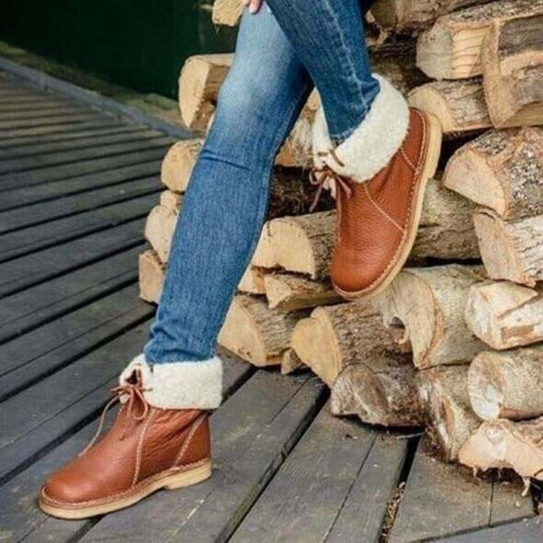Damen - Winterstiefel - Wasserdichte - Isoliert & Stylisch - Ideal für kaltes Wetter und Outdoor-Aktivitäten