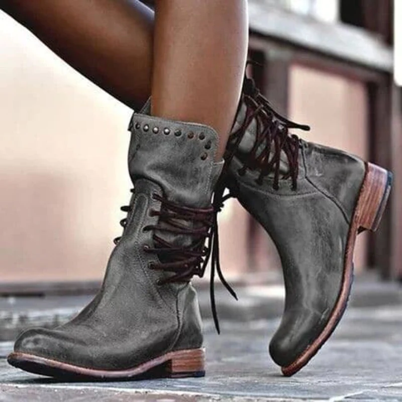 Damen - Stiefel - Stylisches Kunstleder - Bequeme und vielseitige Schuhe für jeden Anlass