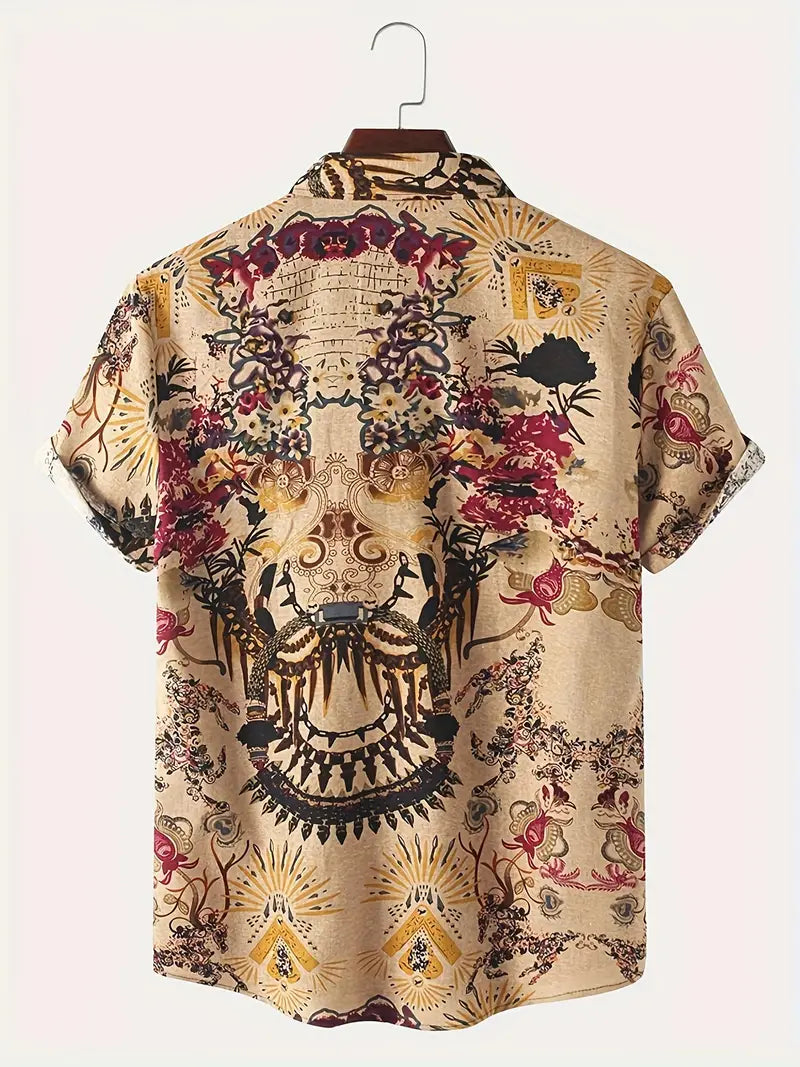 Herren - Leichtes Button-Up Hemd - Atmungsaktive Baumwolle - Ideales Freizeit Oberteil