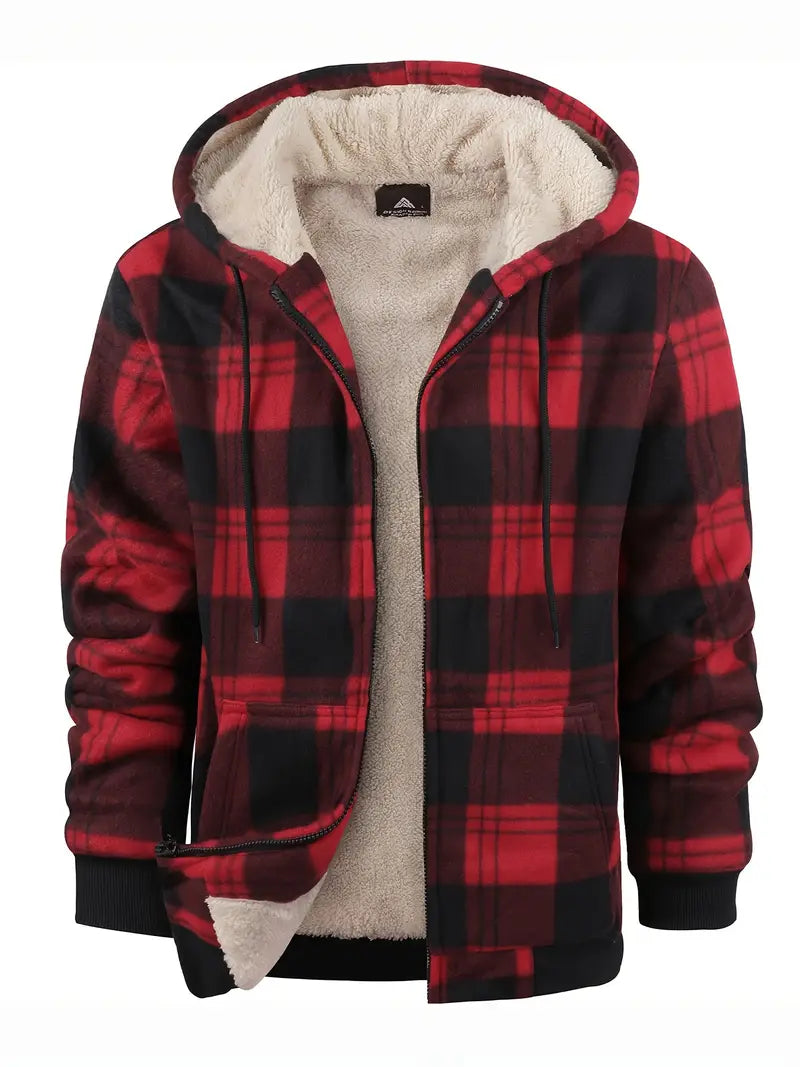 Herren - Warme Jacke - Fleece Futter - Kuscheliger Komfort für kalte Tage - Ideal für Outdoor-Aktivitäten