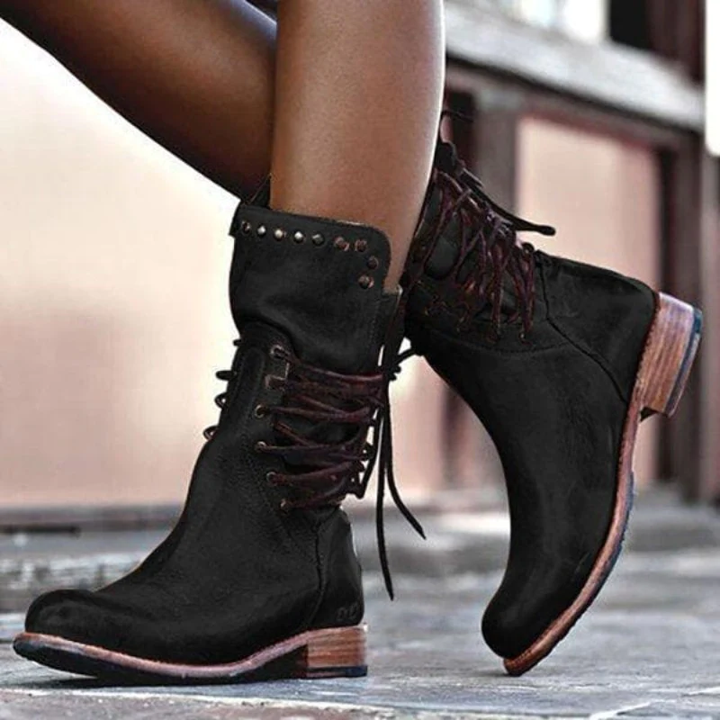 Damen - Stiefel - Stylisches Kunstleder - Bequeme und vielseitige Schuhe für jeden Anlass