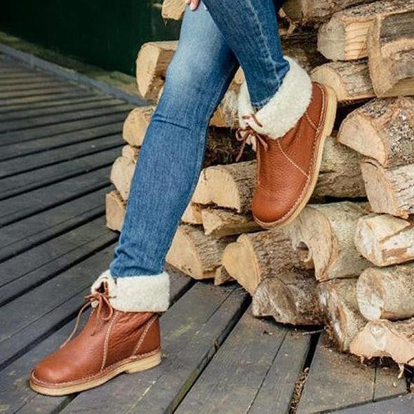 Damen - Winterstiefel - Pelzgefüttert & Wasserdicht - Stylische Schuhe für kaltes Wetter