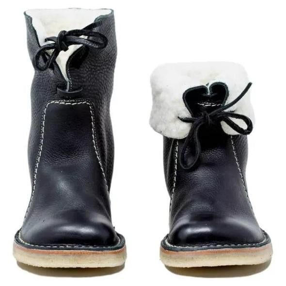 Damen - Winterstiefel - Pelzgefüttert & Wasserdicht - Stylische Schuhe für kaltes Wetter