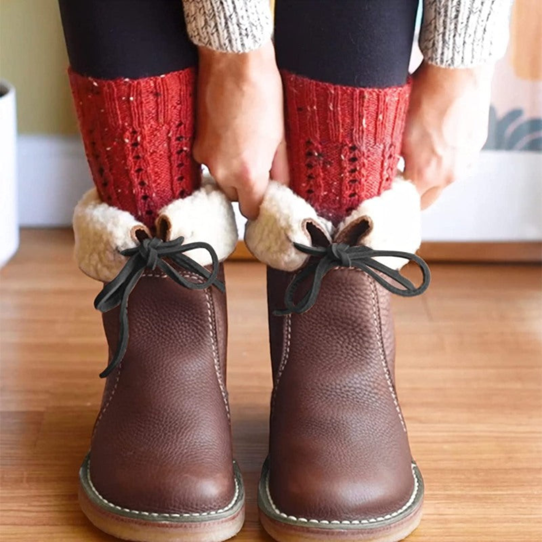 Damen - Winterstiefel - Wasserdichte - Isoliert & Stylisch - Ideal für kaltes Wetter und Outdoor-Aktivitäten