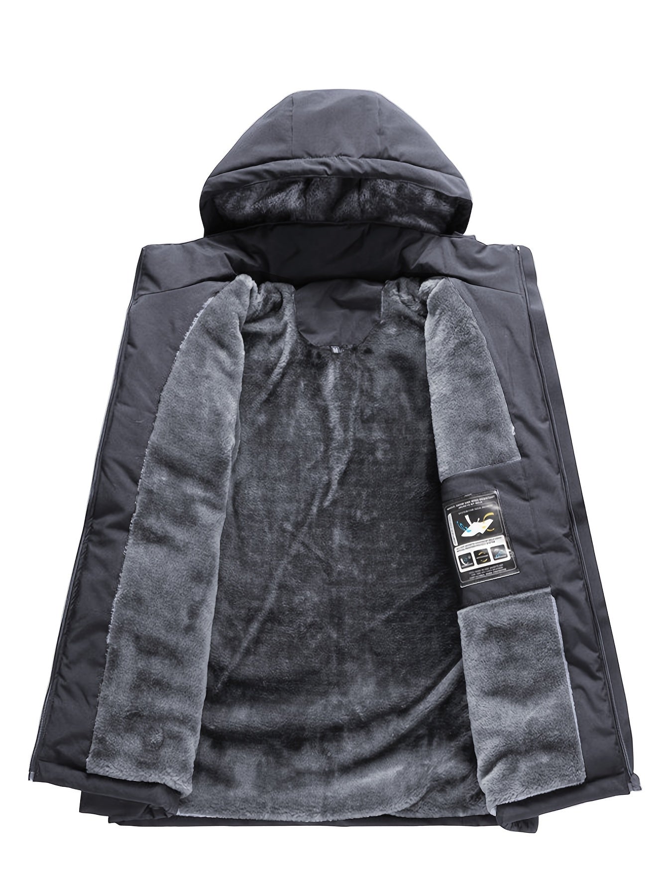Herren - Wasserdichte Thermo-Winterjacke -  Polyester - Winddicht & Fleece gefüttert für Outdoor-Abenteuer
