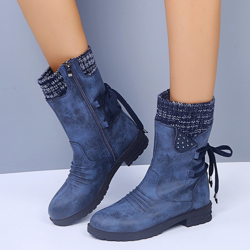Andy™ | Warme mittelhohe Damen-Winterstiefel mit Wolle