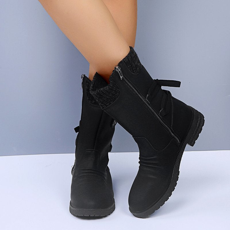 Andy™ | Warme mittelhohe Damen-Winterstiefel mit Wolle