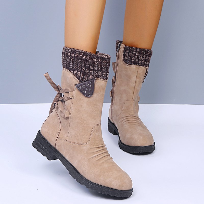 Andy™ | Warme mittelhohe Damen-Winterstiefel mit Wolle