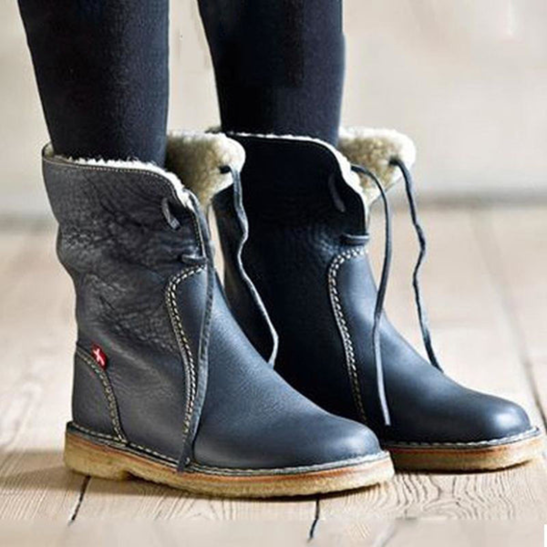 Damen - Winterstiefel - Wasserdichte - Isoliert & Stylisch - Ideal für kaltes Wetter und Outdoor-Aktivitäten