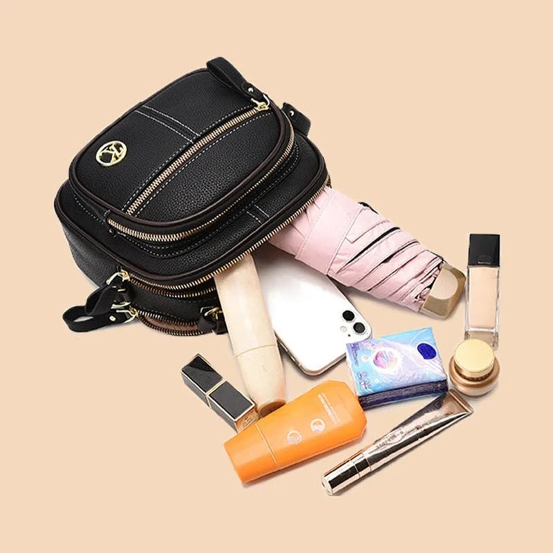 Katy™ Verstellbare Ledertasche mit breitem Schultergurt