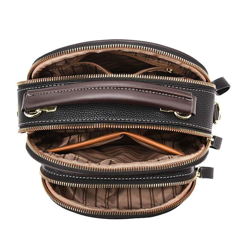 Katy™ Verstellbare Ledertasche mit breitem Schultergurt