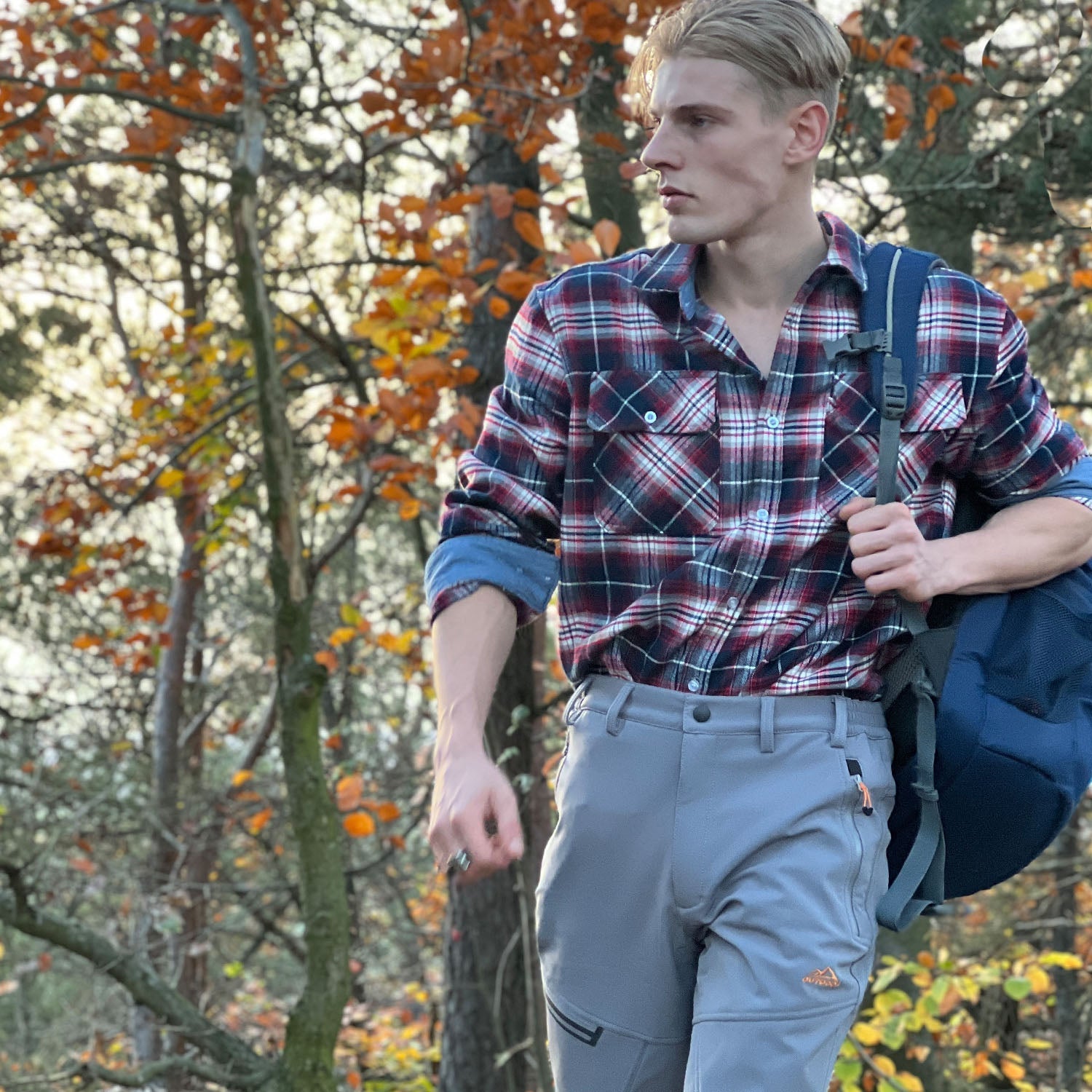 Herren - Langarmhemd - Baumwolle - Karierter Flanell im Casual Style - Bequem und Trendy