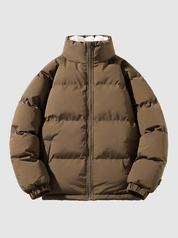 Herren - Dicke Puffer Jacke - Fleece gefüttert - Optimale Wärme - Ideal für kaltes Wetter