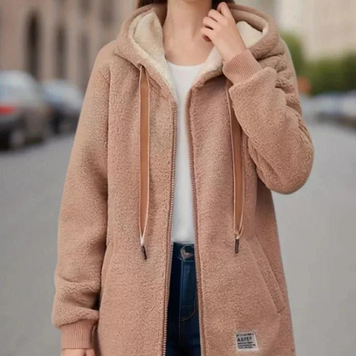 Damen - Mantel - Stylischer Ponty-Stoff  - Warme Freizeitkleidung - Trendy und bequem