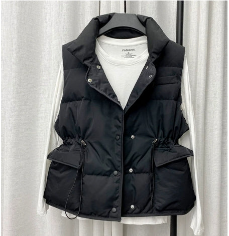 Damen - Stylisches gefüttertes Gilet - Gesteppter Stoff - Ärmellose Weste für schicke Layering - Bequem und trendy