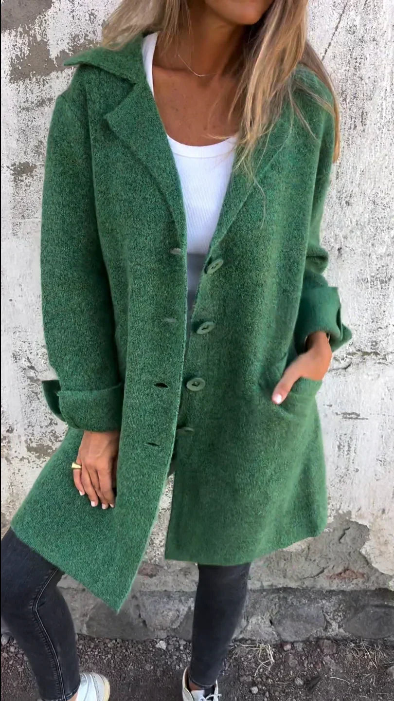 Damen - Langer Mantel - Hochwertigem Material - Warme Winter-Outdoor-Kleidung - Elegante Schicht