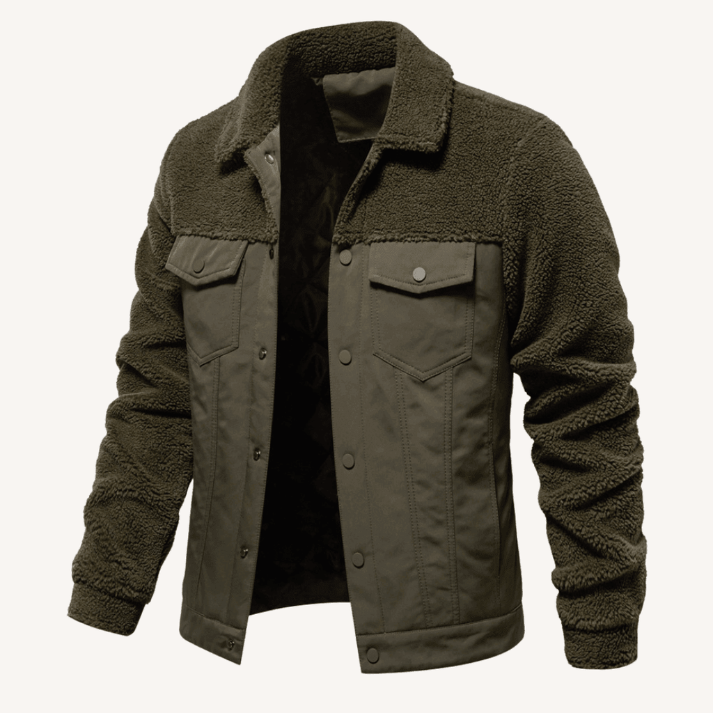 Herren - Stylische Patchwork Jacke - Gemütliches Material & Einzigartiges Design - Ideal für Freizeit