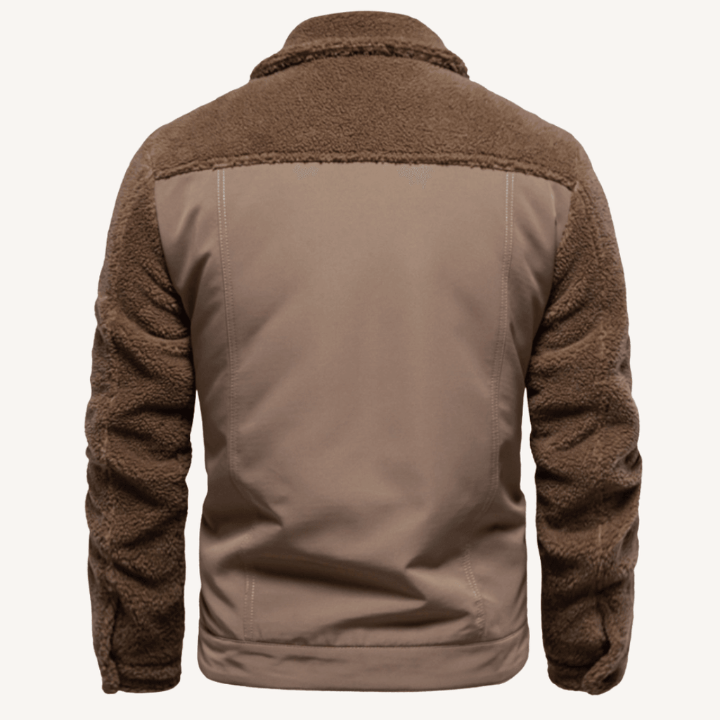 Herren - Stylische Patchwork Jacke - Gemütliches Material & Einzigartiges Design - Ideal für Freizeit