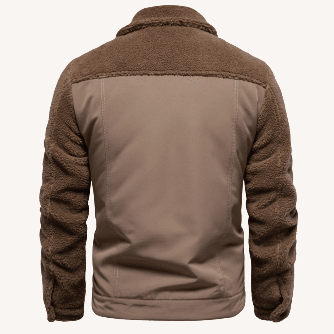 Herren - Stylische Patchwork Jacke - Gemütliches Material & Einzigartiges Design - Ideal für Freizeit