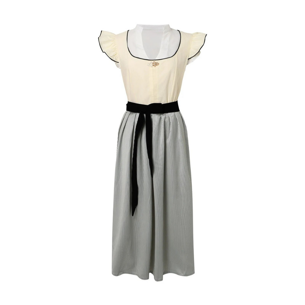 Damen Weiß Oktoberfest Dirndl Kleid