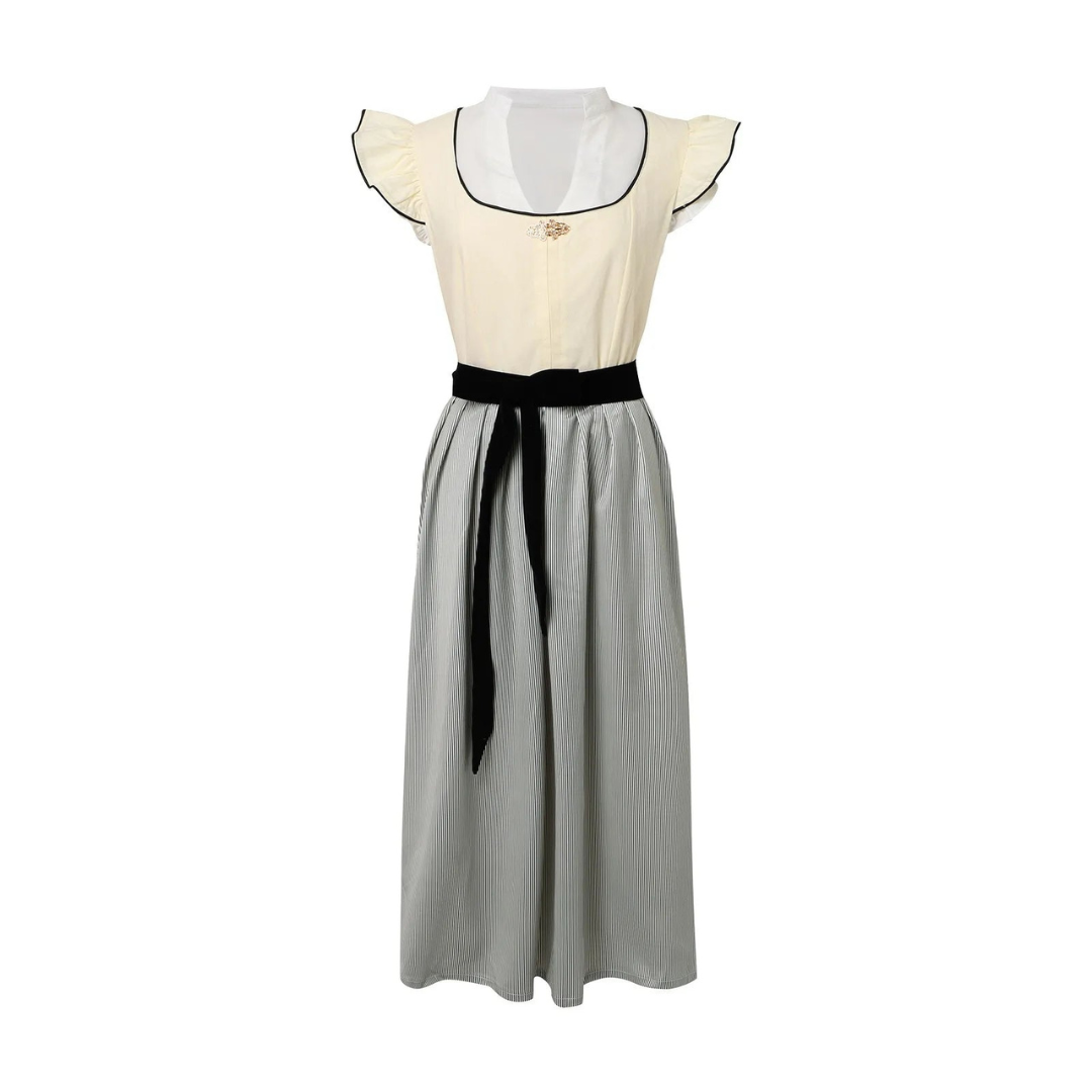 Damen Weiß Oktoberfest Dirndl Kleid