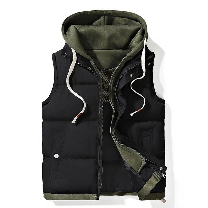 Herren - Softshell Hooded Puffer Gilet - Leichte, stylische Jacke für jede Gelegenheit