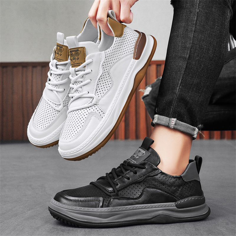 Herren - Sneakers - Leder - modisches Design - Bequeme Freizeitschuhe für jeden Anlass
