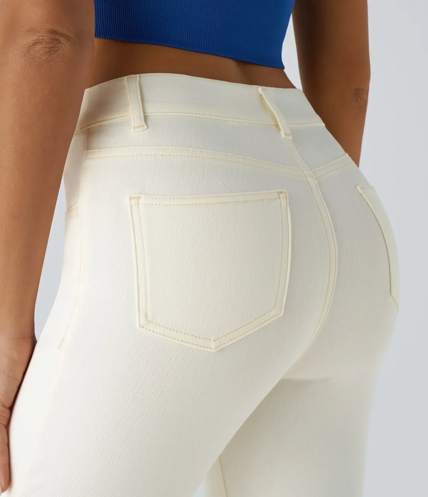 Damen - Bequeme elastische Hose - Stylisch & vielseitig für jeden Tag - Komfort und Stil vereint