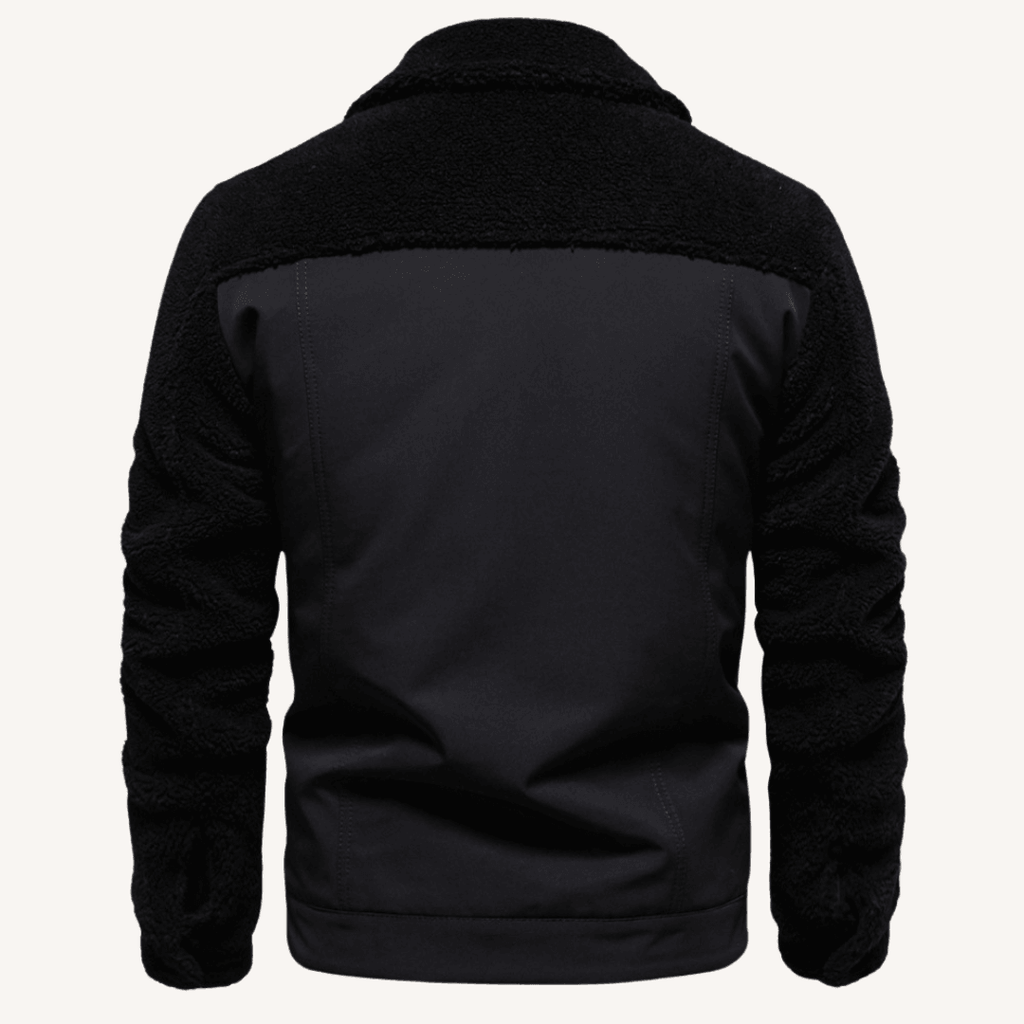 Herren - Stylische Patchwork Jacke - Gemütliches Material & Einzigartiges Design - Ideal für Freizeit