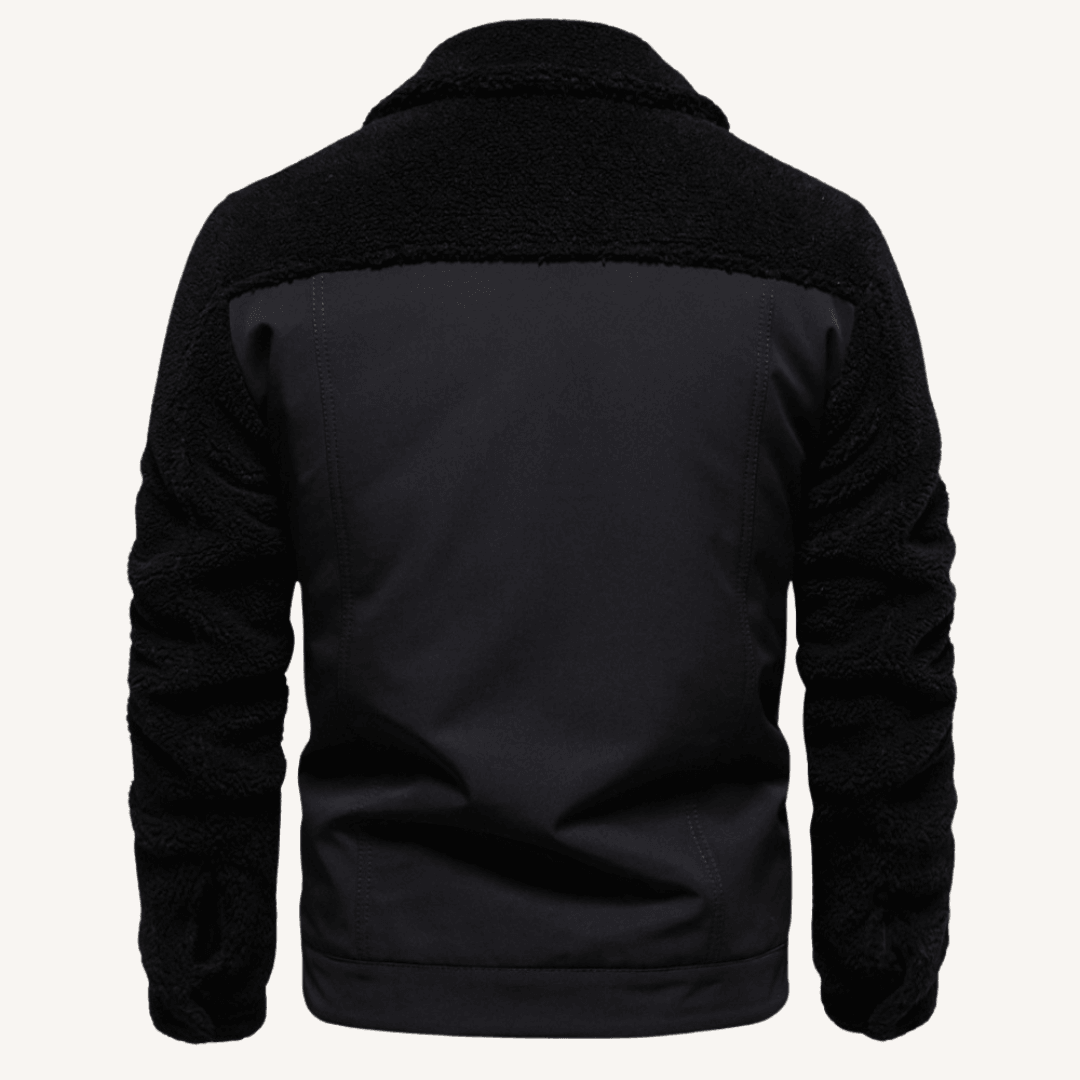 Herren - Stylische Patchwork Jacke - Gemütliches Material & Einzigartiges Design - Ideal für Freizeit
