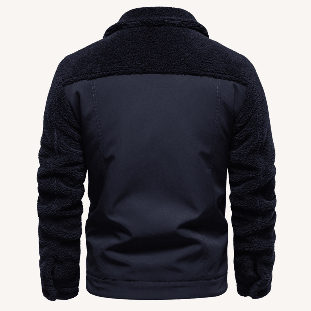 Herren - Stylische Patchwork Jacke - Gemütliches Material & Einzigartiges Design - Ideal für Freizeit