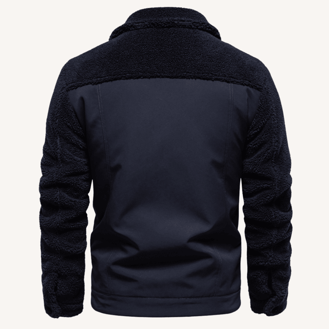 Herren - Stylische Patchwork Jacke - Gemütliches Material & Einzigartiges Design - Ideal für Freizeit