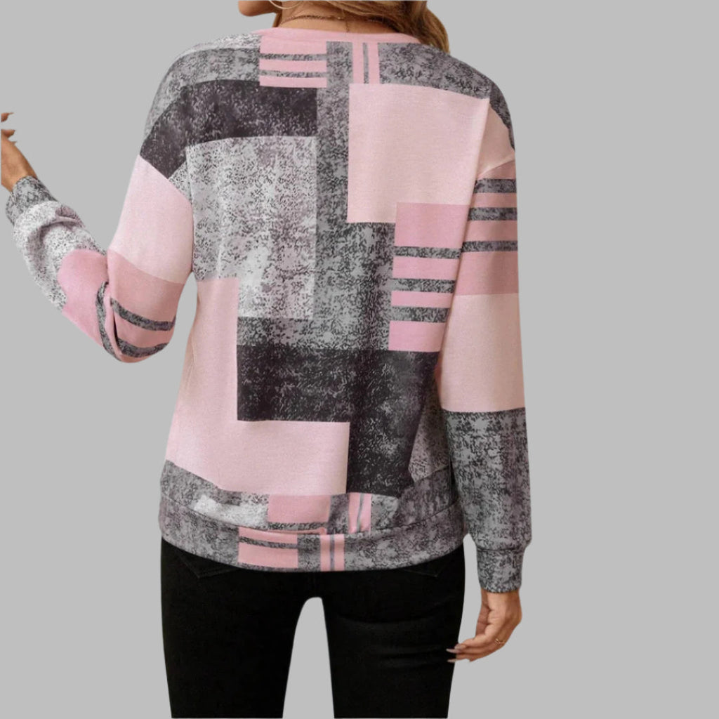 Frauen - Eleganter Pullover mit halbem Reißverschluss - Kuscheliger Strickstoff - Modisch und Vielseitig
