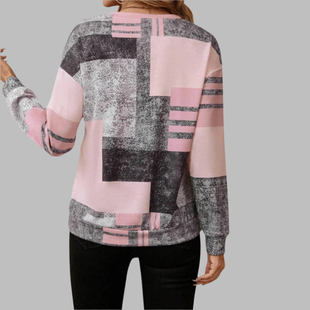 Frauen - Eleganter Pullover mit halbem Reißverschluss - Kuscheliger Strickstoff - Modisch und Vielseitig