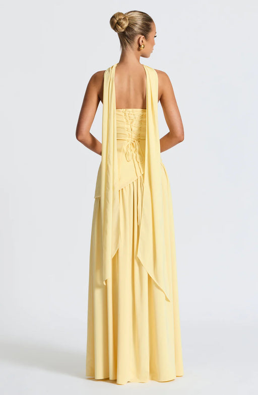 Damen - Trägerloses Abendkleid - A-Linie mit Schlitz - Elegantes Design für besondere Anlässe