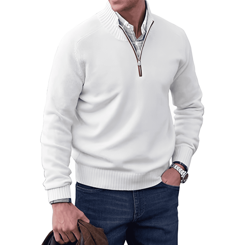 Herren - Bequemer Langarm Pullover - Weicher Strick - Lässiger Stil für jede Jahreszeit