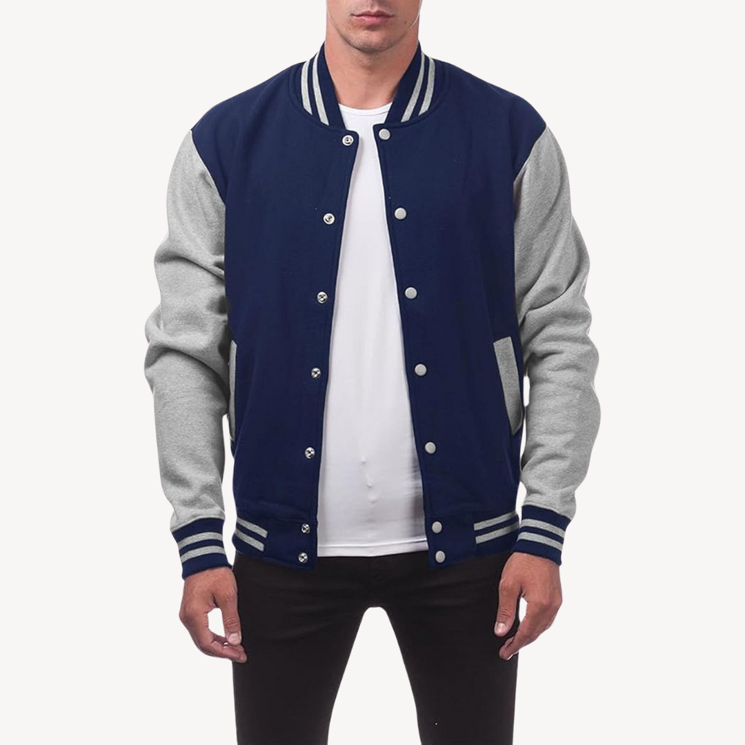 Herren - Baseball Jacke - Stylisch und Bequem - Hochwertigem Material - Ideal für Freizeit & Sport