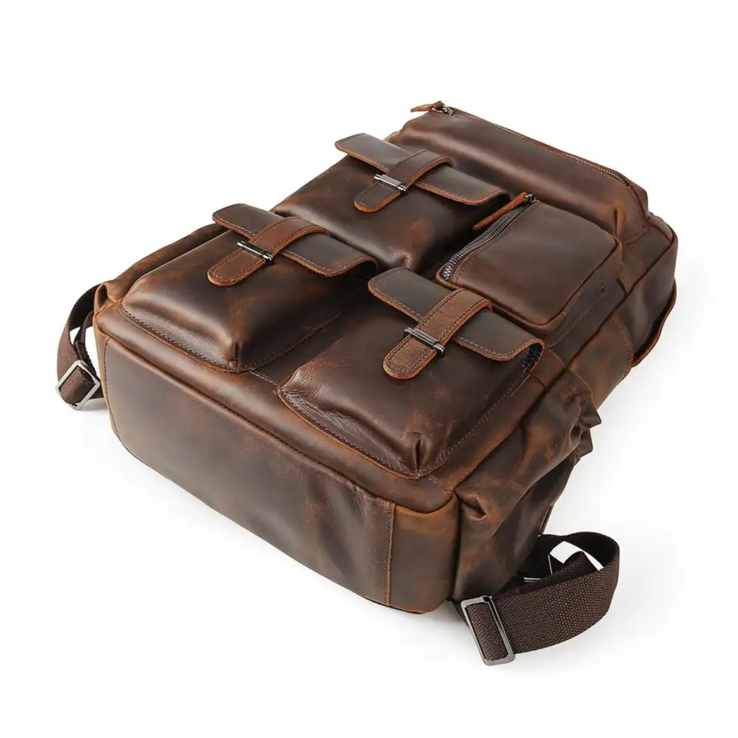Herren - Lederrucksack - Stilvolles & robustes Design - Perfekt für Alltag & Abenteuer