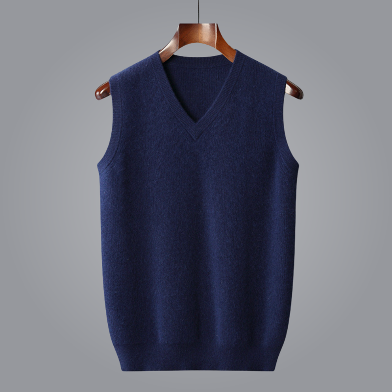 Herren - Wollweste - Kaschmirwolle - Klassische Passform, Warmes Design für Smart Casual Style - Perfekt zum Layering