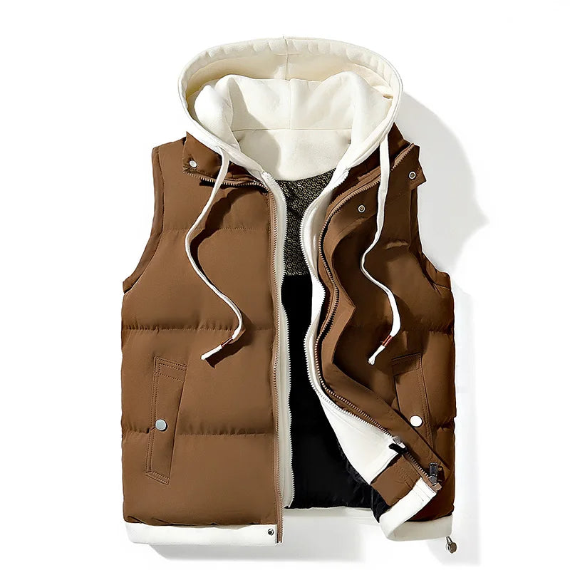 Herren - Softshell Hooded Puffer Gilet - Leichte, stylische Jacke für jede Gelegenheit