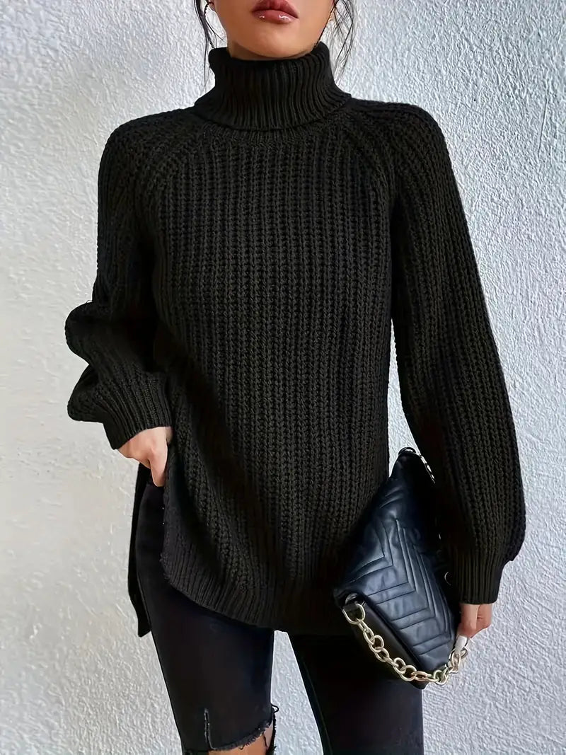 Damen - Rollkragenpullover - Weichem Strick - Stylisch und gemütlich für jeden Anlass