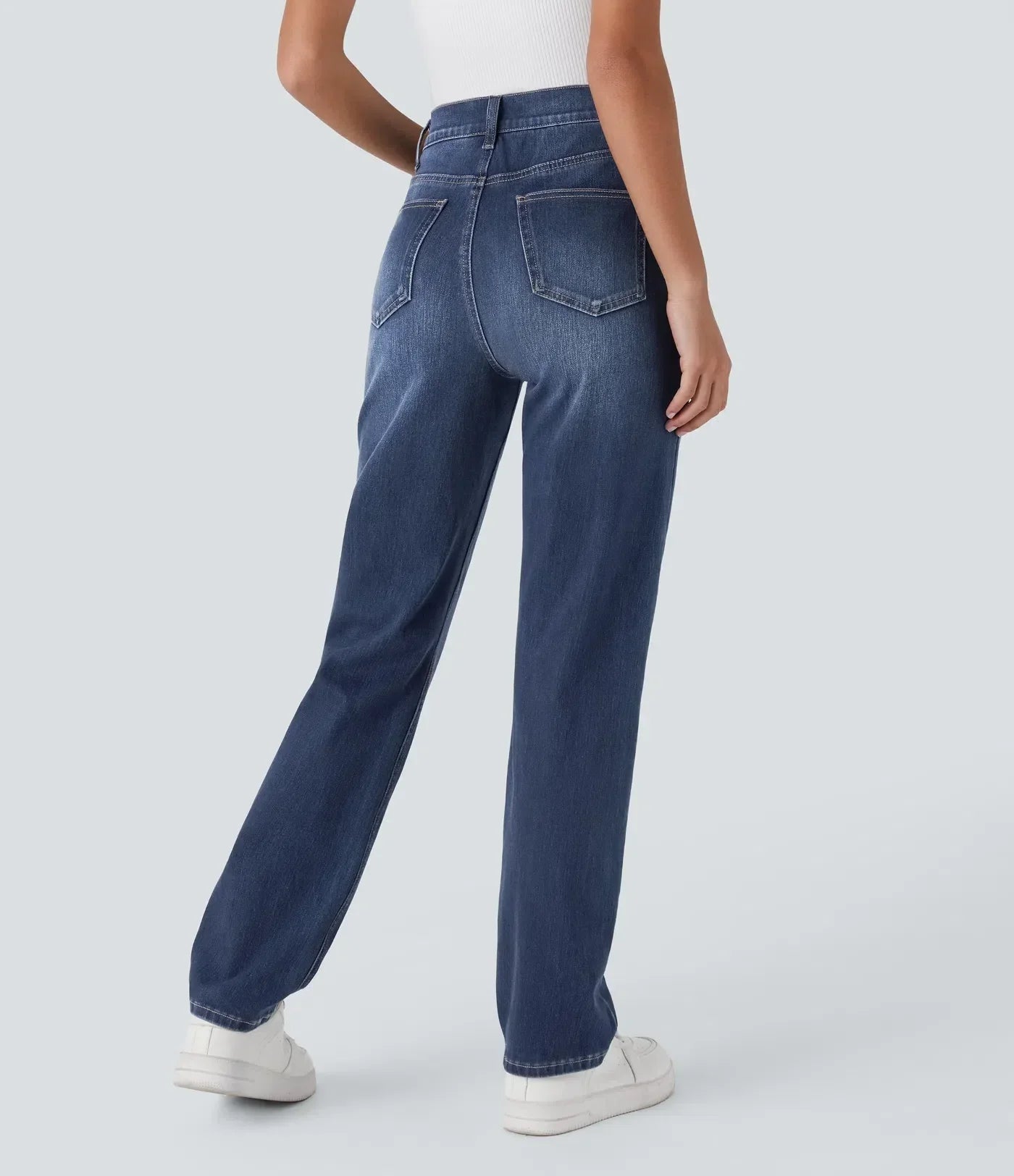 Damen - Bequeme elastische Hose - Stylisch & vielseitig für jeden Tag - Komfort und Stil vereint