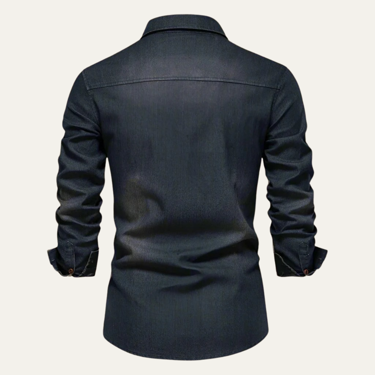 Herren - Denim-Hemd - Klassischer Stil - Strapazierfähiger Stoff - Freizeit Garderobe