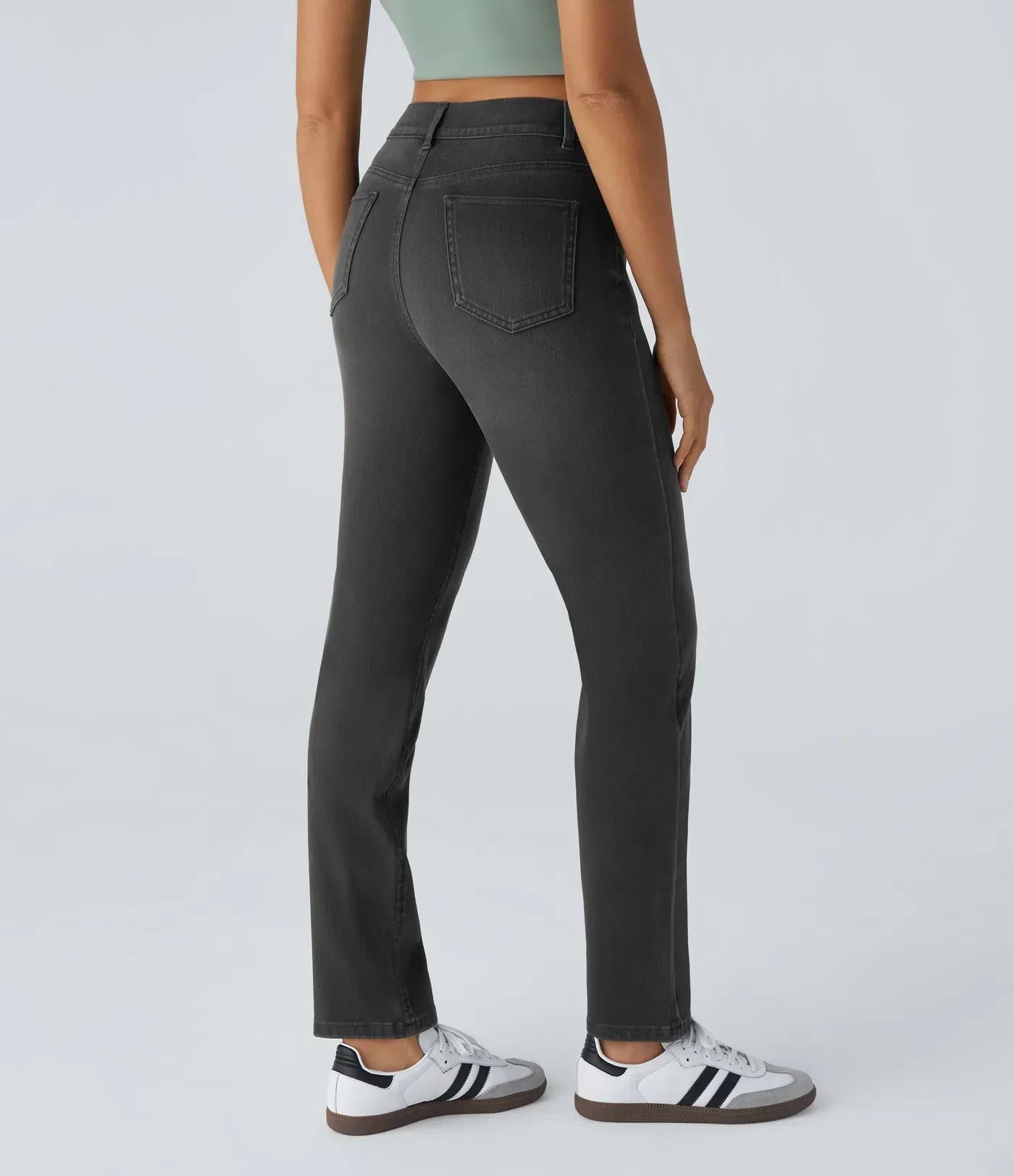 Damen - Bequeme elastische Hose - Stylisch & vielseitig für jeden Tag - Komfort und Stil vereint