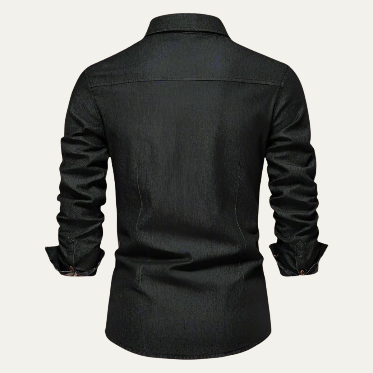 Herren - Denim-Hemd - Klassischer Stil - Strapazierfähiger Stoff - Freizeit Garderobe