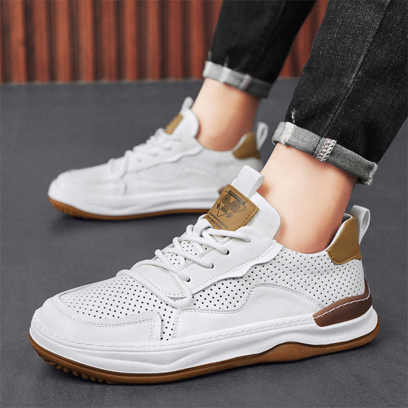 Herren - Sneakers - Leder - modisches Design - Bequeme Freizeitschuhe für jeden Anlass