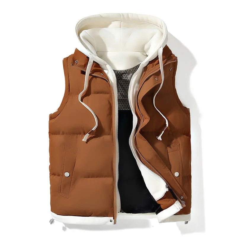 Herren - Softshell Hooded Puffer Gilet - Leichte, stylische Jacke für jede Gelegenheit